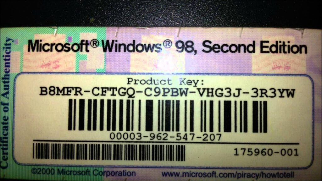 Windows 98 Product Key IOS Crack First Edition Free Download