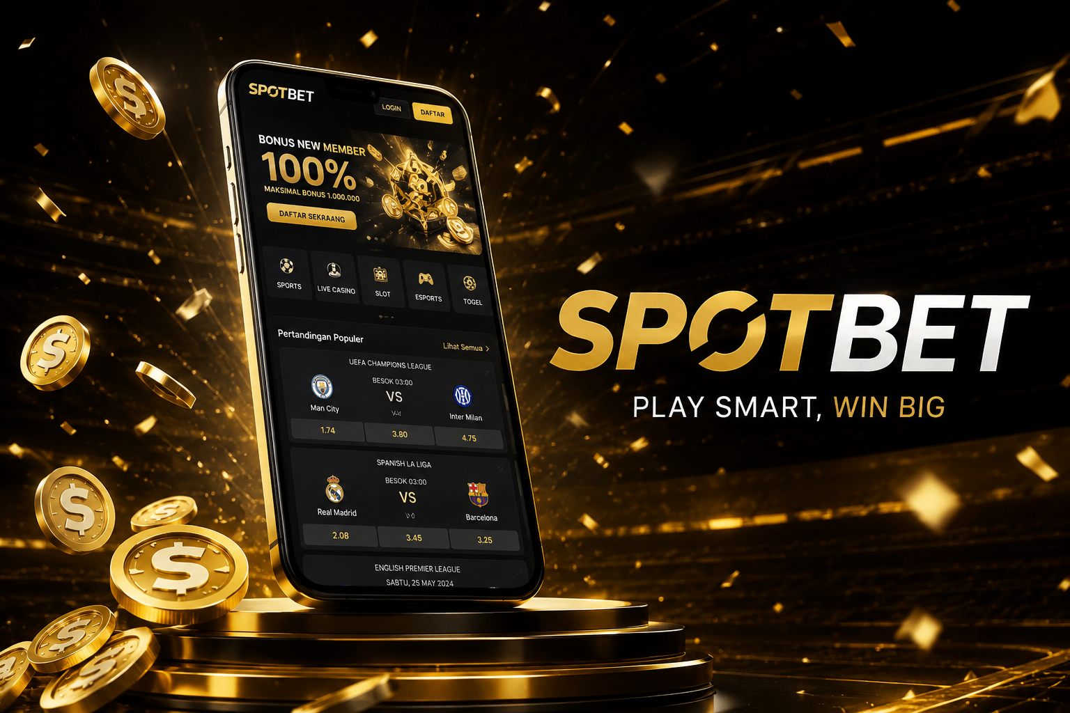 Spotbet Platform Betting Bola Online untuk Menikmati Liga Favorit Sepanjang Musim